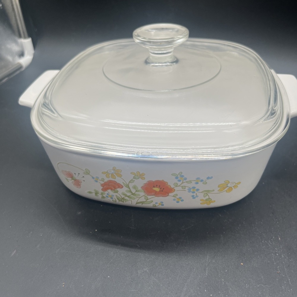Vintage Corning Ware Wildflower A-2-B 2 Quart Casserole Dish With Lid - Picture 11 of 16